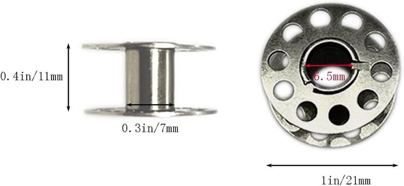 CHAOYUN 25 Pcs Metal Bobbins for Sewing Machine with Storage Box, A Class 15 Universal Bobbins in Case Compatible for Brother, Janome, Singer, Bernina, Toyata, Anime, Kenmore, Elna, Babylock by LeBeila - Image 3